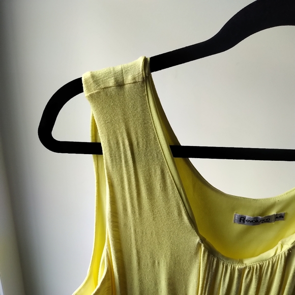 Ricki's Yellow Jersey Knit Dress  XL - Picture 3 of 10
